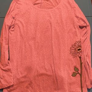 Womens LIFE IS GOOD Tee Shirt relaxed fit XXL